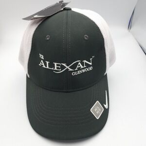 Nike Golf‎ FlexFit Hat Size M/L Gray w/White Mesh Stretch Band Cap TCR Alexan